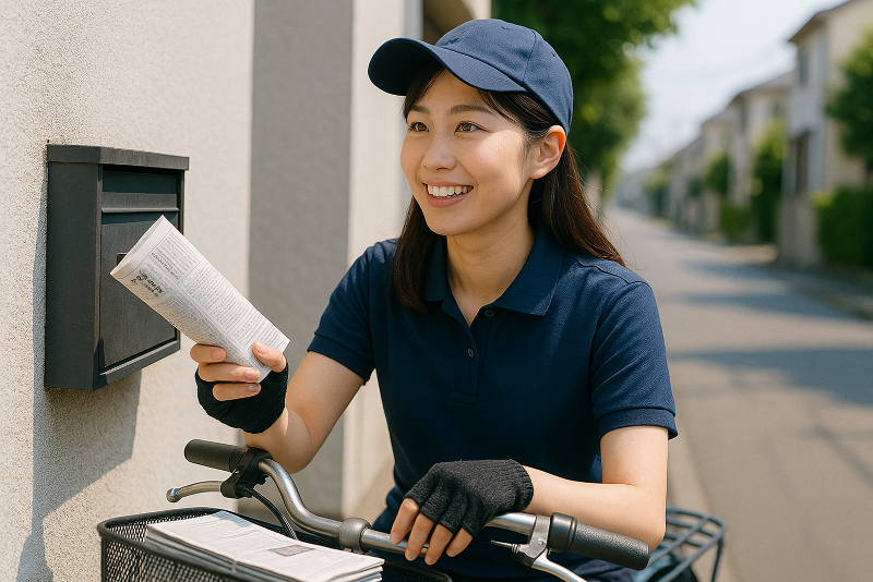 中日新聞 左京山専売店 青山新聞店