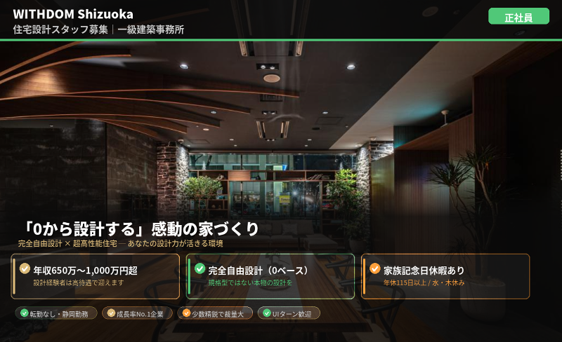 ＷＩＴＨＤＯＭ　Ｓｈｉｚｕｏｋａ株式会社の求人・転職情報