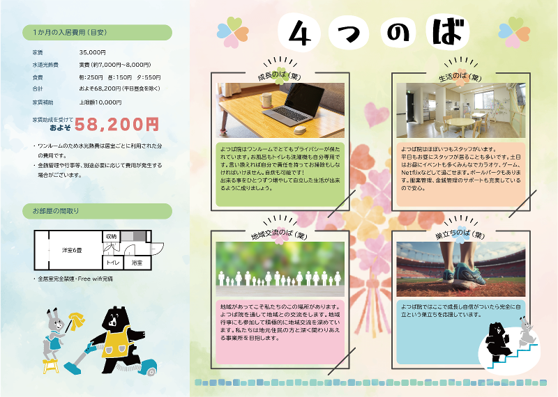 一般社団法人　障害者自立支援センター　障害者用グループホームよつば院のアルバイト・バイト求人情報-02